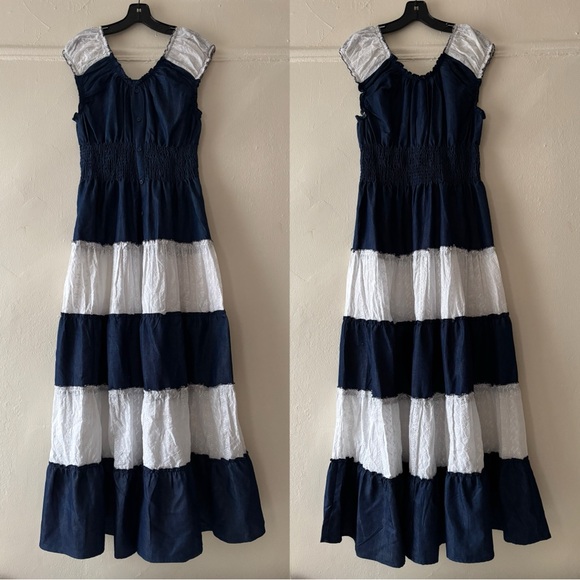 Chambray & Eyelet Dress - Picture 2 of 5